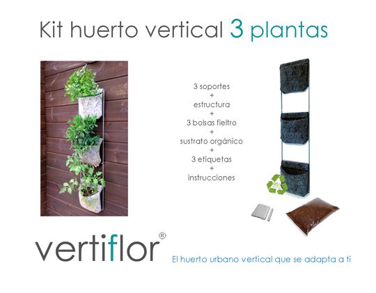 huerto vertical huerto vertical para 3 plantas