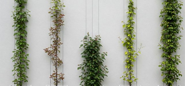 Sistema de fijación para plantas trepadoras Sistema de fijación para plantas trepadoras